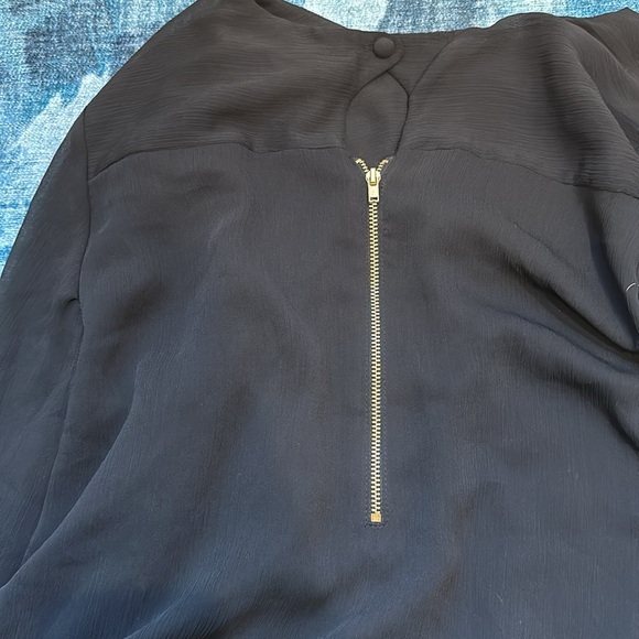 H & M LONG SLEEVE BLACK BLOUSE DRESS SZ 12 NWOT - Picture 5 of 5